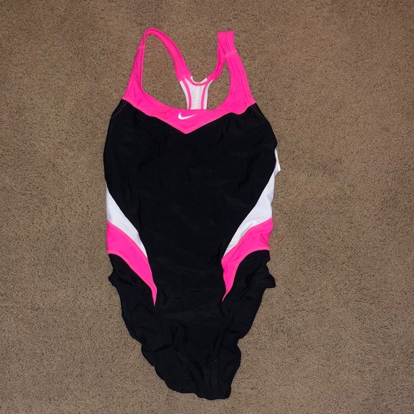 Nike Other - Black and pink nike one piece swimsuit